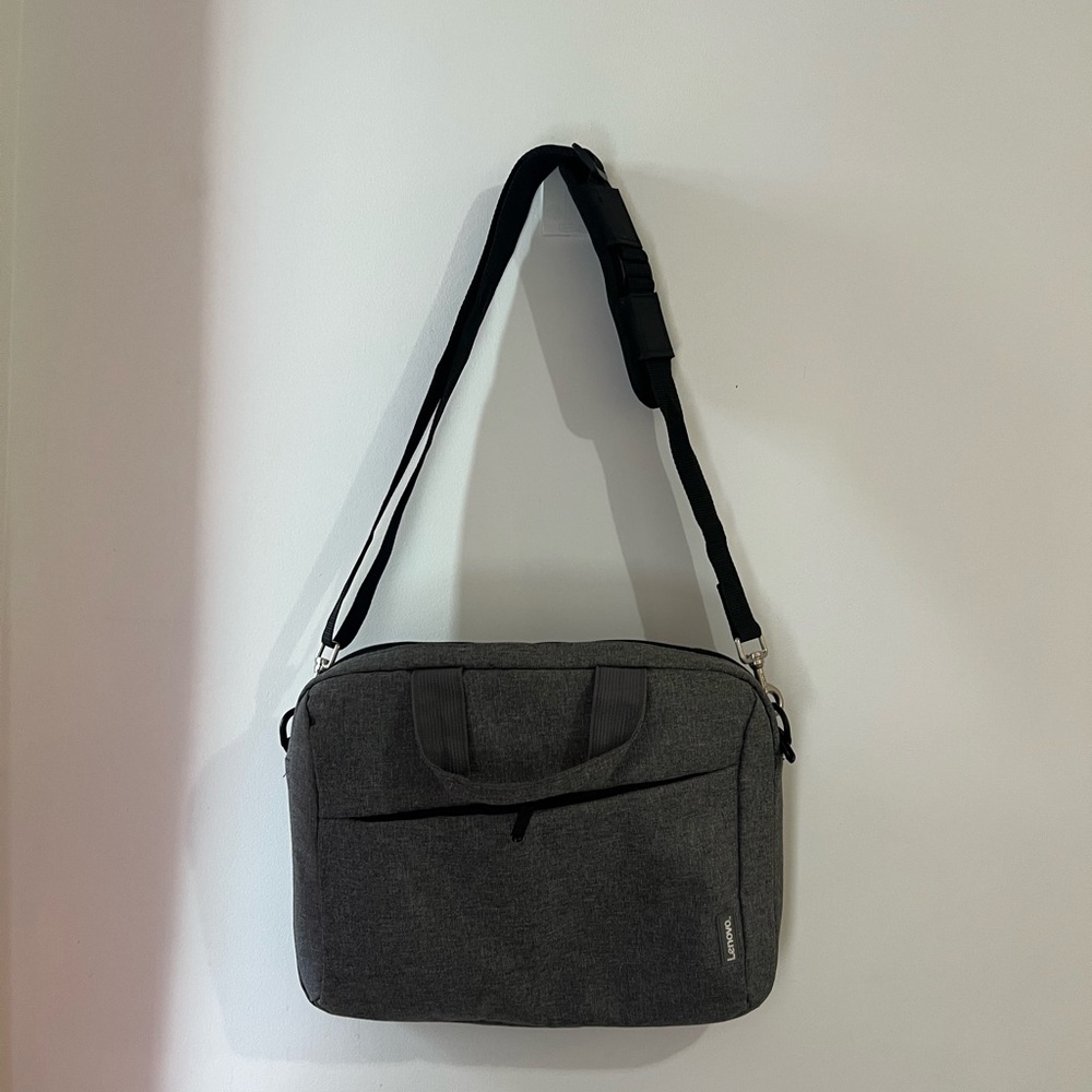 Gray Laptop Messenger Bag